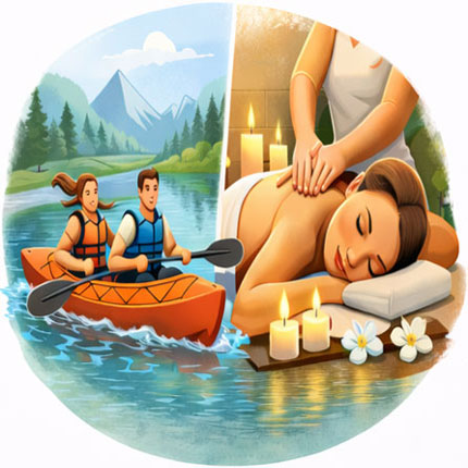 Kajaksafari of ontspannende massage